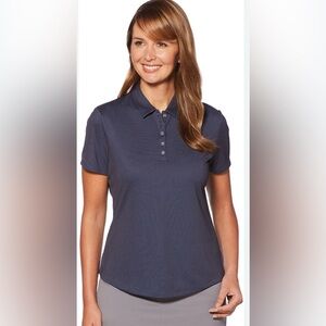 Callaway Birdseye Women's Golf Polo - Navy Sz L